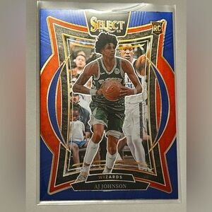 Panini Select AJ Johnson Blue Red Gold Rookie Card